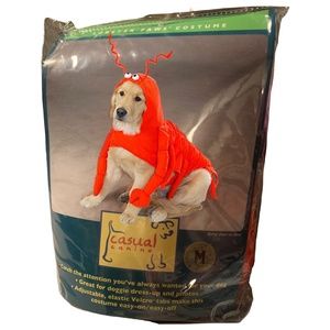 Dog Puppy Costume LOBSTER Claws Paws Orange Party Halloween Photos Plush Medium